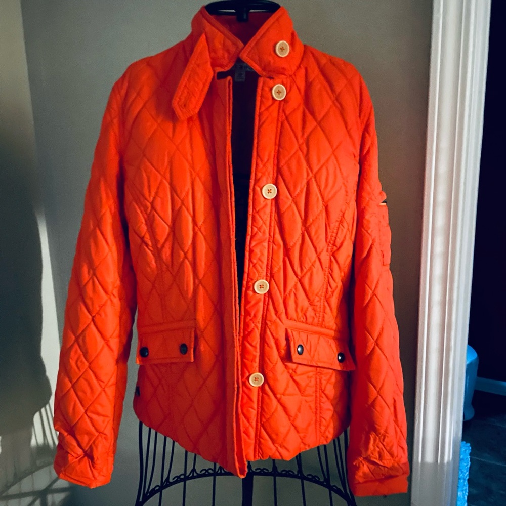 Tommy Hilfiger Orange Quilt Jacket